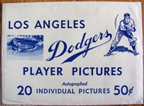 1967 LOS ANGELES DODGERS PHOTO PACK w/ENVELOPE