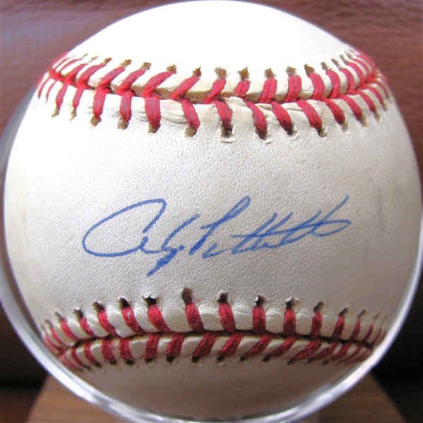 ANDY PETTITTE SIGNED BASEBALL w/STEINER
