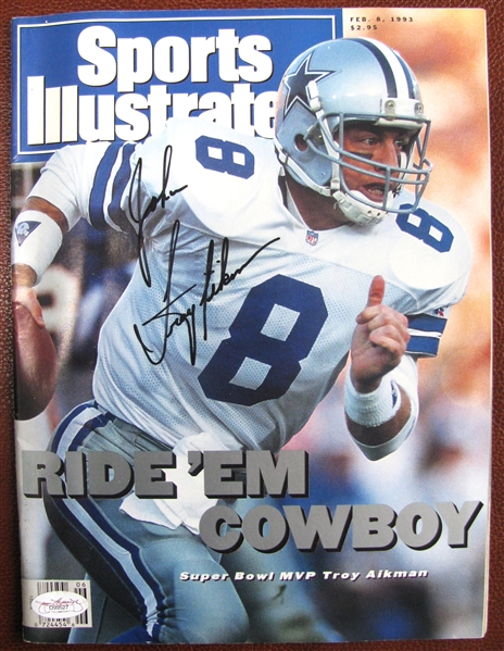 TROY AIKMAN SIGNED SPORTS ILLUSTRATED