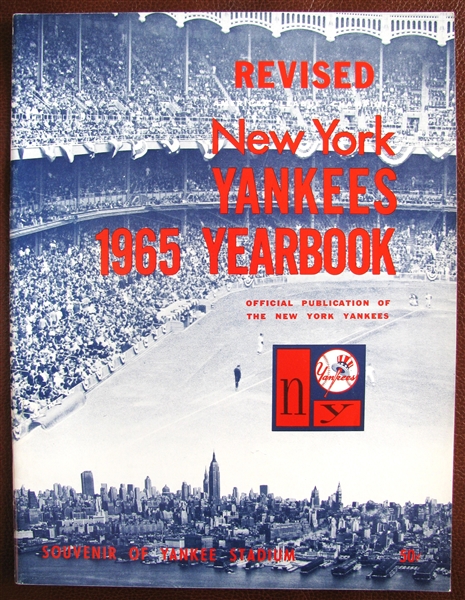 1965 NEW YORK YANKEES YEARBOOK
