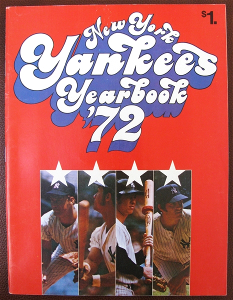 1972 NEW YORK YANKEES YEARBOOK