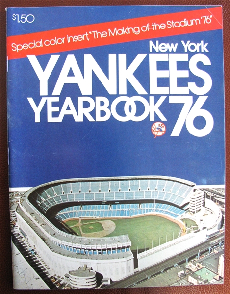 1976 NEW YORK YANKEES YEARBOOK