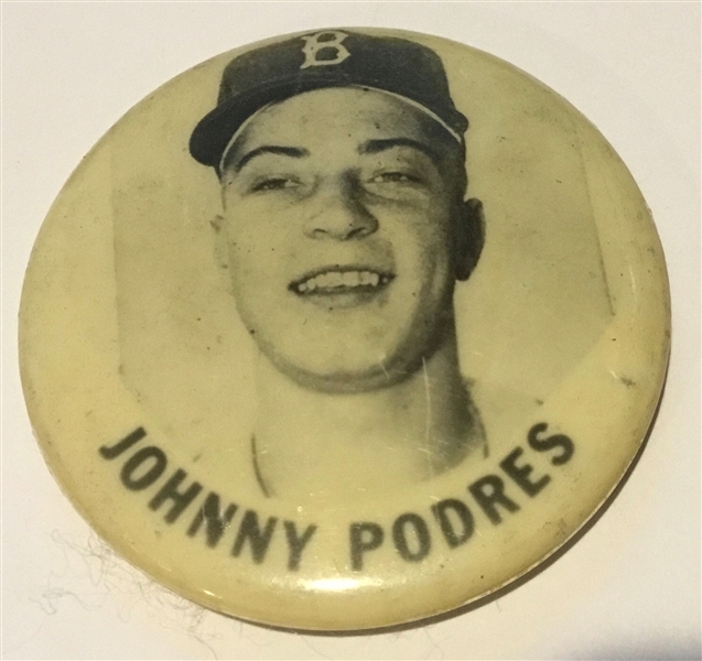 50's BROOKLYN DODGERS JOHNNY PODRES PM-10 PIN