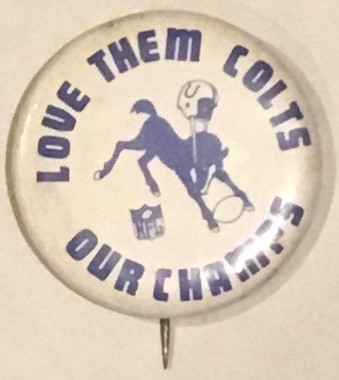 VINTAGE BALTIMORE COLTS OUR CHAMPS PIN