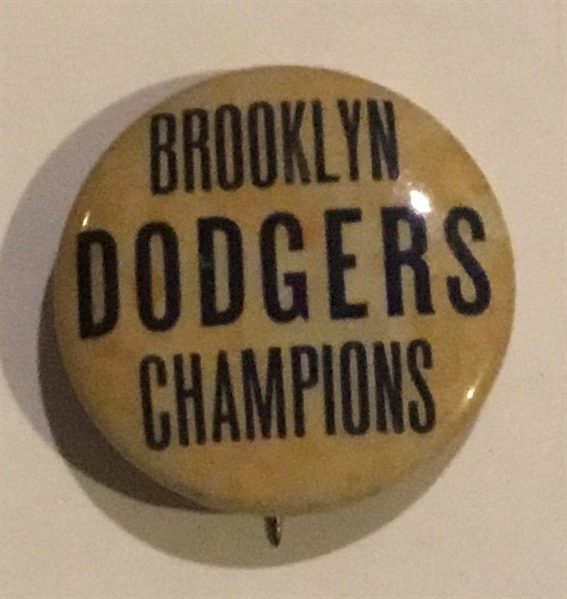VINTAGE 40's/50's BROOKLYN DODGERS CHAMPIONS PIN