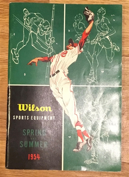 1954 WILSON SPORTS EQUIPMENT SPRING/SUMMER CATALOG - L@@K!