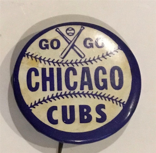 VINTAGE CHICAGO CUBS GO-GO PIN