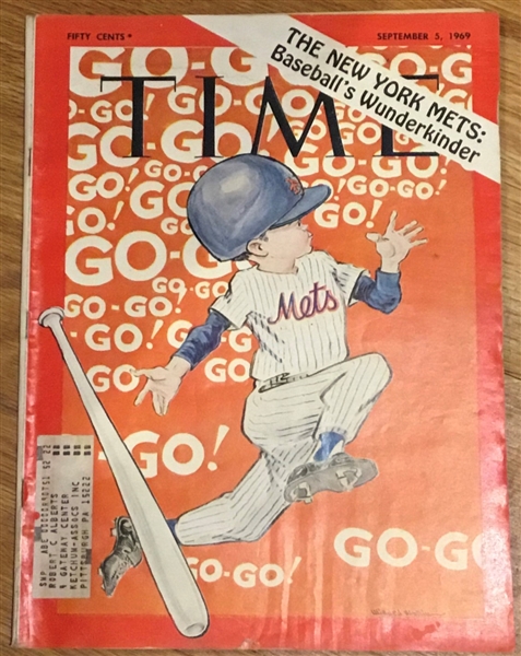SEPTEMBER 1969 TIME MAGAZINE w/MIRACLE METS COVER