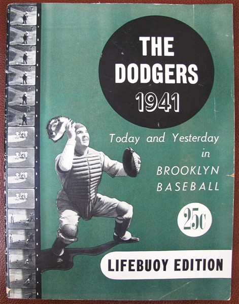 1941 BROOKLYN DODGERS BASEBALL YEARBOOK