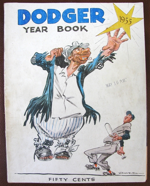 1955 BROOKLYN DODGERS YEARBOOK - CHAMPIONSHIP SEASON