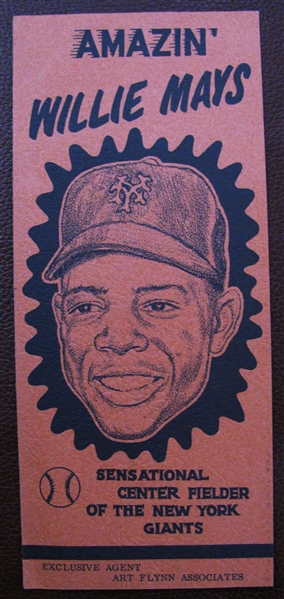 AMAZIN WILLIE MAYS APPEARANCE BROCHURE