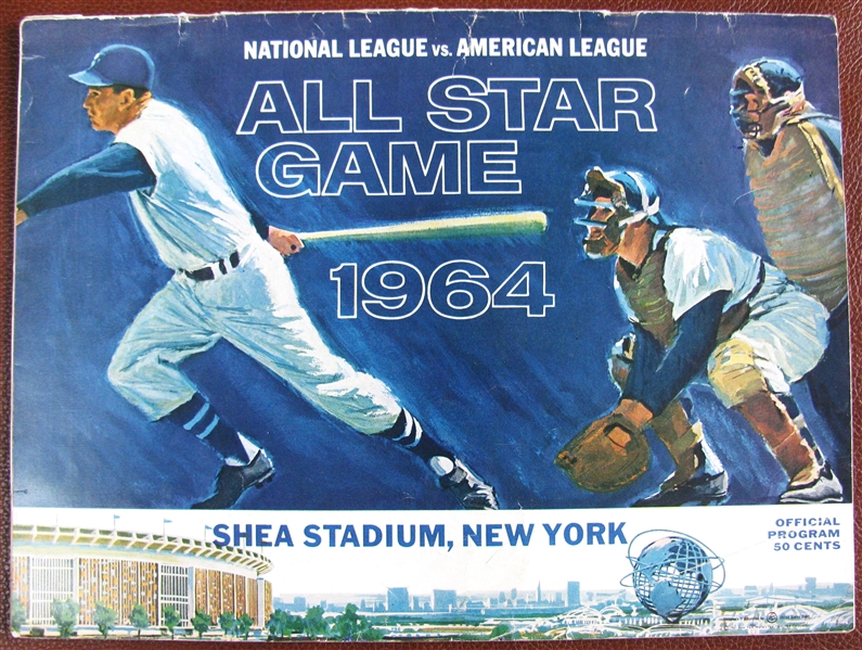 1964 ALL-STAR GAME PROGRAM - 1st EVER AT SHEA STADIUM