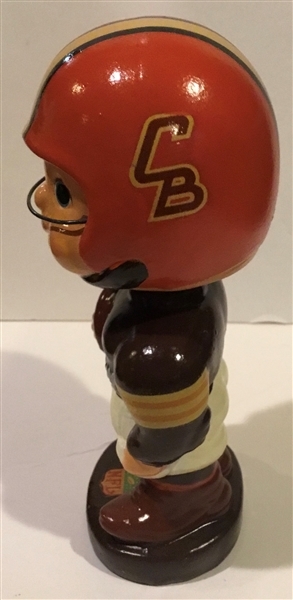 60's CLEVELAND BROWNS TYPE 1 TOES-UP BOBBING HEAD w/CB HELMET
