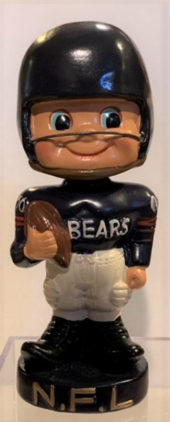 60's CHICAGO BEARS TYPE 1 TOES-UP BOBBING HEAD