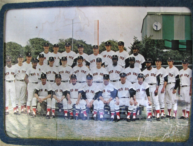 60's RED SOX PHOTO PENNANT