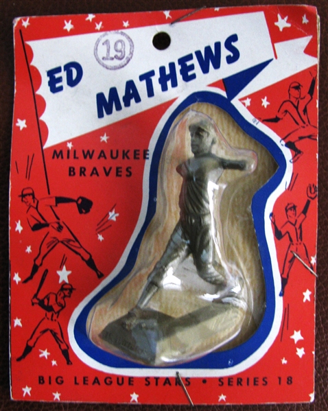 1956 ED MATHEWS BIG LEAGUE STARS STATUE ON CARD