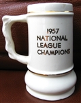 1957 MILWAUKEE BRAVES NATIONAL LEAGUE CHAMPIONS MUG