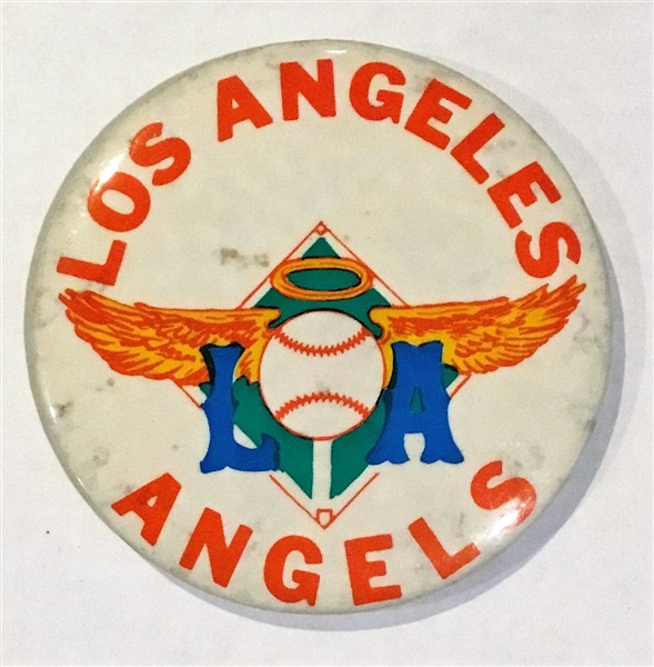 VINTAGE 60's LOS ANGELES ANGELS LARGE SIZE PIN
