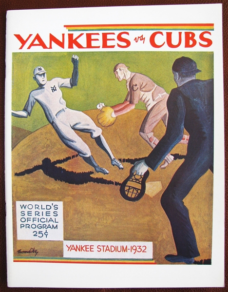 1932 YANKEES vs CUBS WORLD SERIES PROGRAM - ROBERT OPIE REPRINT