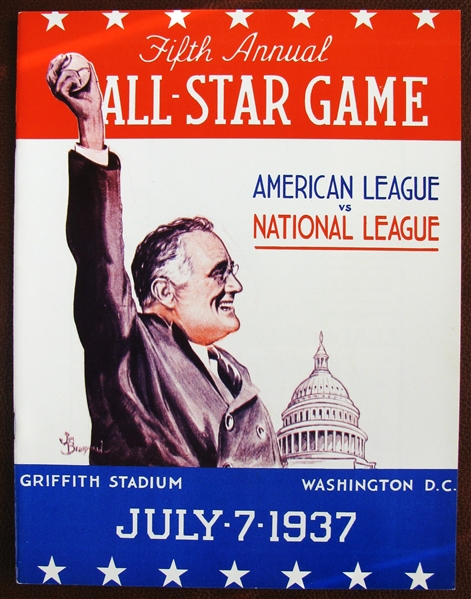 1937 ALL-STAR GAME PROGRAM - ROBERT OPIE REPRINT