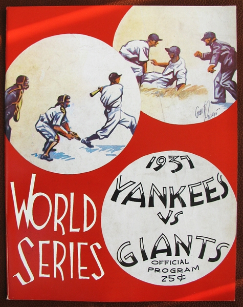 1937 YANKEES vs GIANTS WORLD SERIES PROGRAM - ROBERT OPIE REPRINT