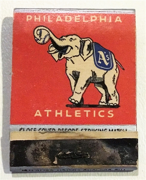 1941 PHILADELPHIA ATHLETICS MATCHBOOK & SCHEDULE