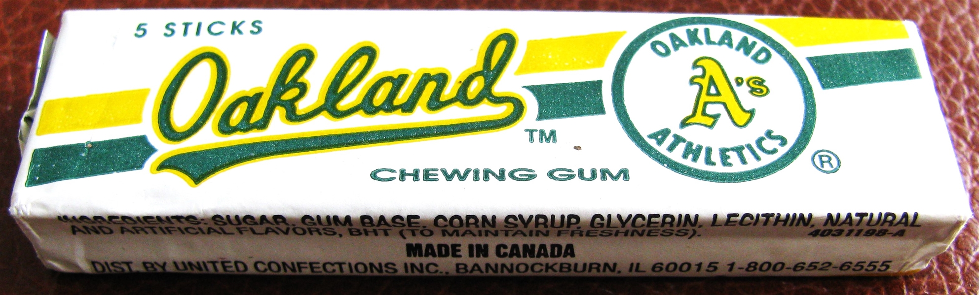 OAKLAND ATHLETICS CHEWING GUM - SEALED