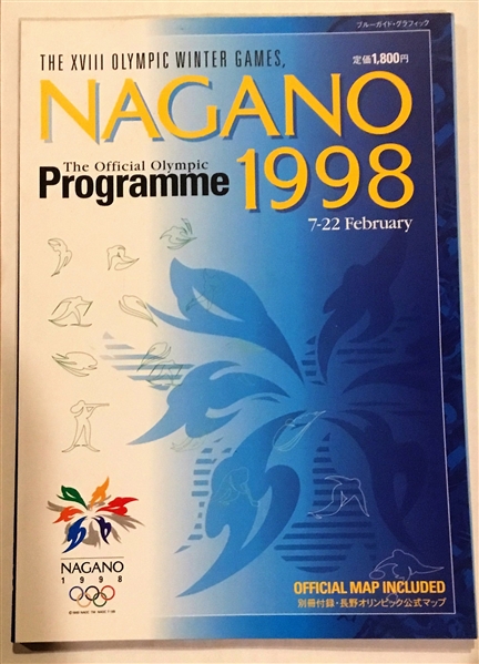 1998 WINTER OLYMPICS PROGRAM @NAGANO