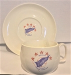 1952 BROOKLYN DODGERS "NATIONAL LEAGUE CHAMPIONS" CUP & SAUCER- RARE!