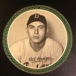 VINTAGE 1950 GIL HODGES "BROOKLYN DODGERS" ALL-STAR PIN-UP