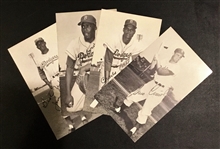 50s BROOKLYN DODGERS PLAYER POSTCARDS - LOT OF 4