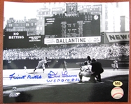 DON LARSEN "FIRST PITCH" WSPG 10-8-56 SIGNED 8" X 10" PHOTO w/CAS COA