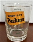 1966 GREEN BAY PACKERS "NFL CHAMPIONSHIP" GLASS- RARER VERSION