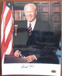 PRESIDENT GERALD FORD SIGNED 8" X 10" PHOTO w/CAS COA