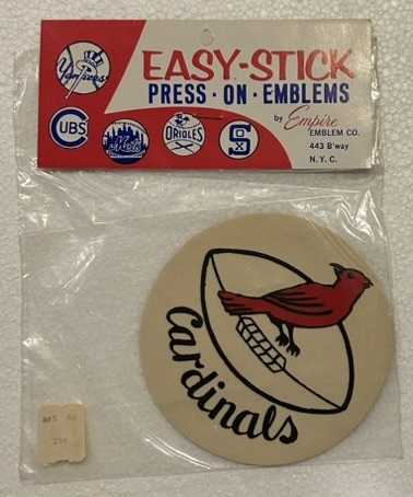 VINTAGE ST. LOUIS CARDINALS EMBLEM - SEALED IN PACKAGE