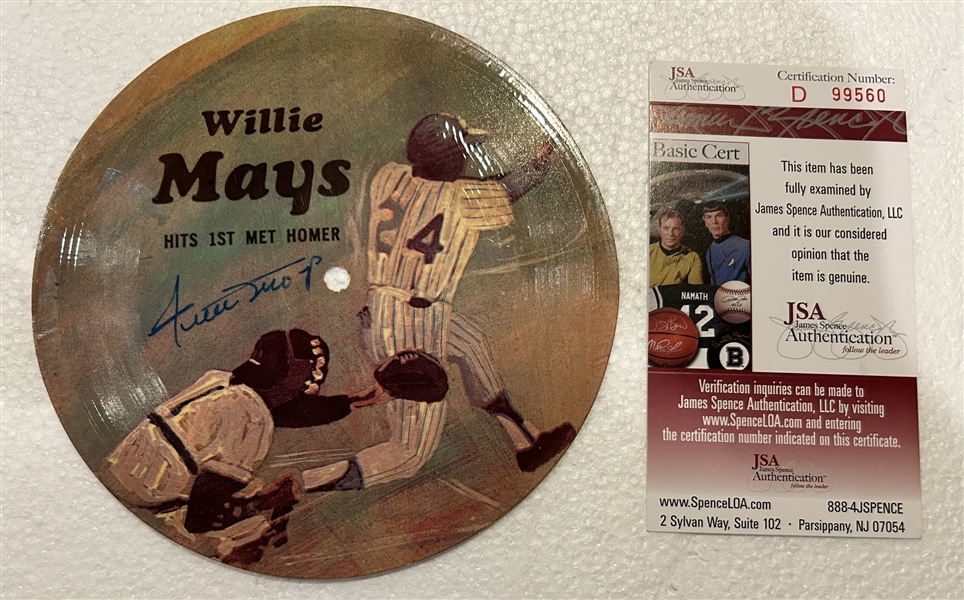 WILLIE MAYS SIGNED SPORTS CHALLENGE RECORD w/JSA  AUTHENTICATION