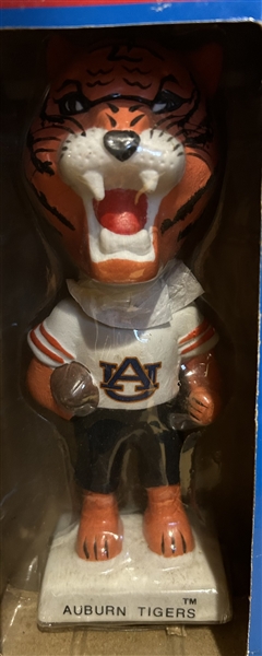 VINTAGE 90's AUBURN TIGERS BOBBING HEAD w/BOX