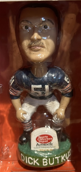 VINTAGE DICK BUTKUS BOBBING HEAD w/BOX