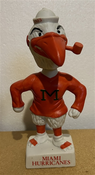 VINTAGE MIAMI HURRICANES MASCOT BOBBING HEAD