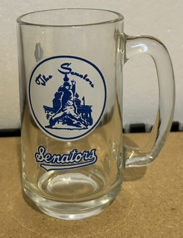 VINTAGE WASHINGTON SENATORS GLASS MUG