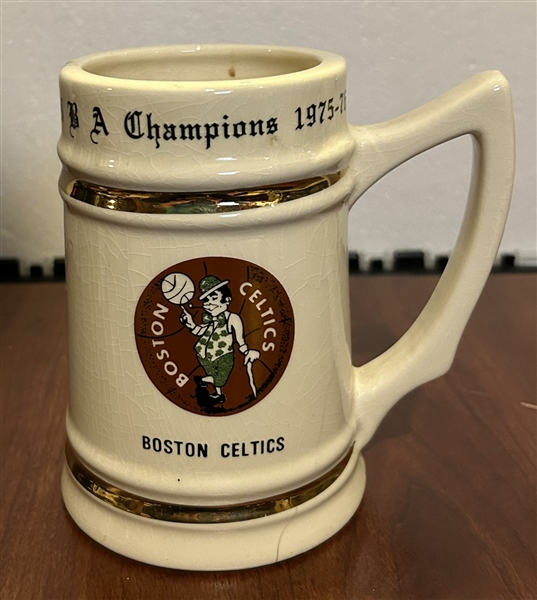 VINTAGE 1975-76 BOSTON CELTICS NBA CHAMPIONS MUG