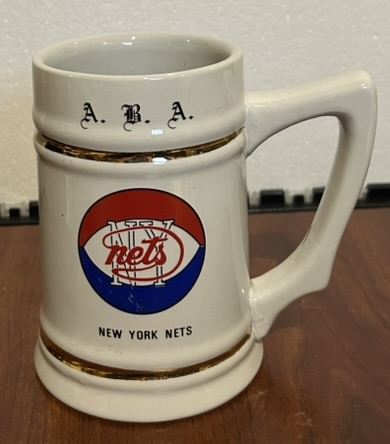 VINTAGE 70's ABA NEW YORK NETS MUG