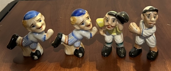 VINTAGE 50's BASEBALL FIGURINES - 2 SETS