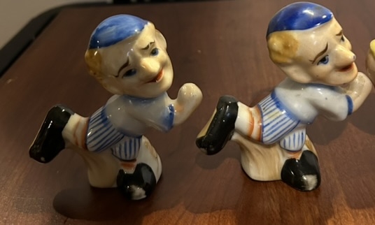 VINTAGE 50's BASEBALL FIGURINES - 2 SETS