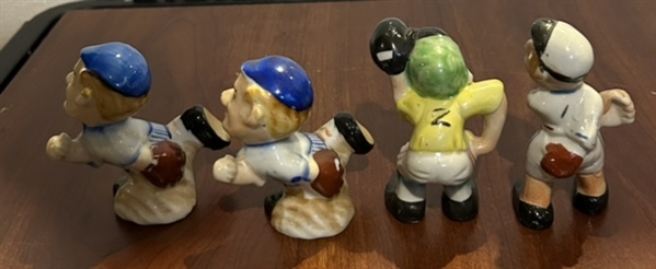 VINTAGE 50's BASEBALL FIGURINES - 2 SETS