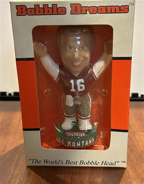 JOE MONTANA S.F. 49'ers BOBBING HEAD w/BOX