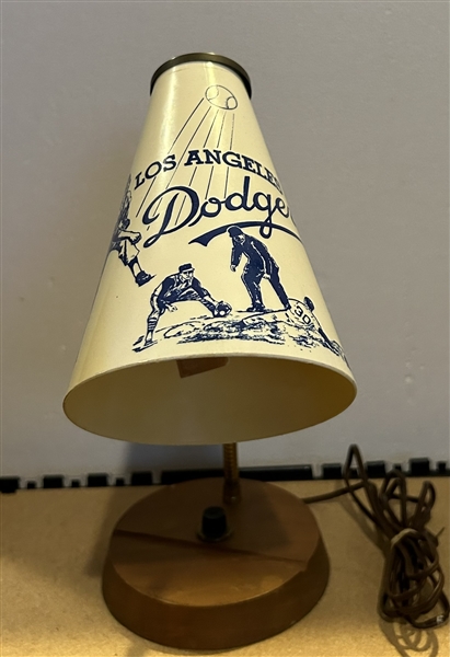 VINTAGE 60's LOS ANGELES DODGERS DESK LAMP