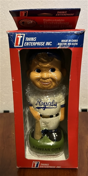 KANSAS CITY ROYALS TWIN ENTERPRISES BOBBING HEAD - NRFB