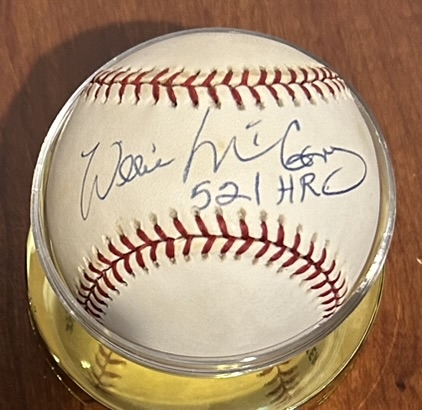 WILIE MCCOVEY SIGNED BASEBALL w/SGC COA