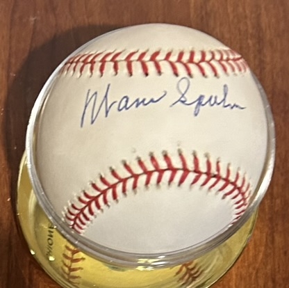 WARREN SPAHN SIGNED w/SGC COA